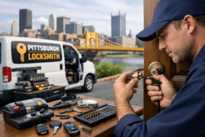 mobile locksmith pittsburgh pa repairing residential door lock